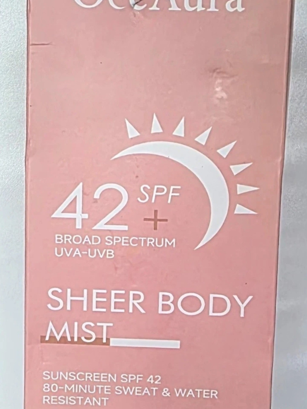 Sheer Body Mist Sunscreen SPF 42 - Pink